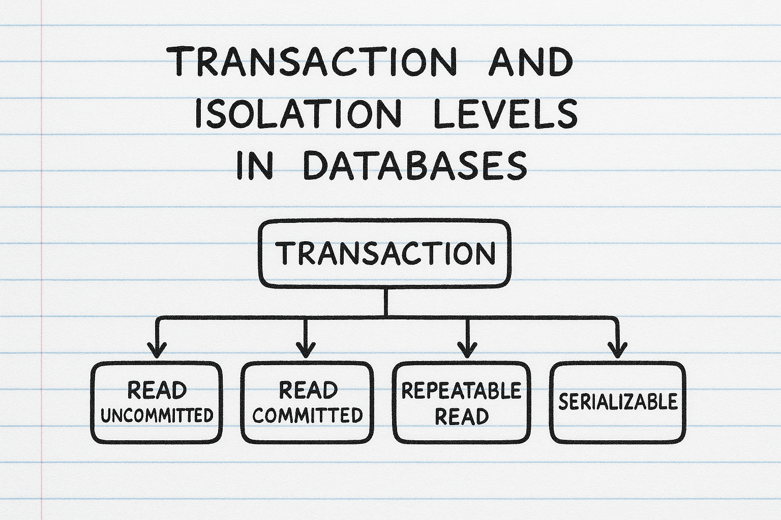 Isolation Level 1 Example Work Isolation levels in Databases · Suriya Shanmugam